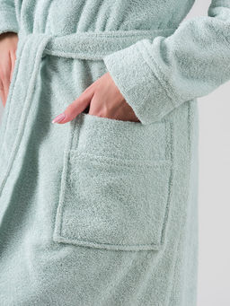 Халат махровый KARNA NORA (Ментол)  фото 10