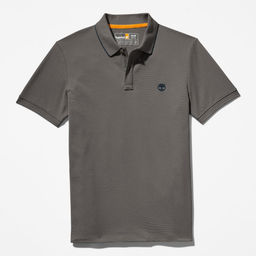 Мужские поло с коротким рукавом Timberland Polo Jacquard YD серая  фото 6