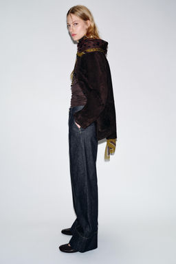 Z1975 BOOTCUT DENIM TROUSERS - Zara фото 11