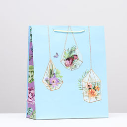 Пакет подарочный Букеты 26 х 32 х 12 см