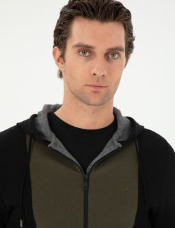 Черный трикотажный кардиган стандартного кроя - Cacharel фото 2