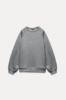 SHINY SLOGAN PLUSH SWEATSHIRT - Zara фото 6