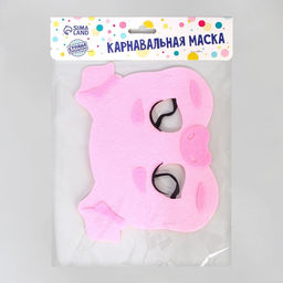 Маска карнавальная Хрюшка, фетр - Страна карнавалия фото 4