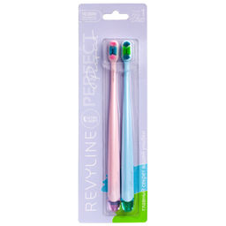 Revyline Perfect Model No.1 DUO Зубная щётка (голубая+сиреневая), ультрамягкая