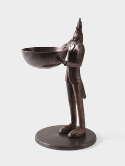 Конфетница Петушок угощает, 21?25?41 см, алюминий