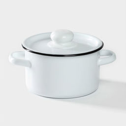 Кастрюля эмалированная, 1.5 л, d=15 см, цилиндрическая, цвет МИКС