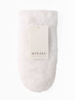 Варежки женские MINAKU цв.белый р-р 26*12см
