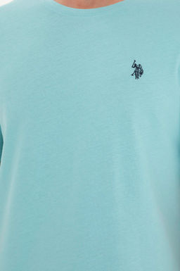 Мужская мятная базовая футболка - U.s. polo assn фото 7