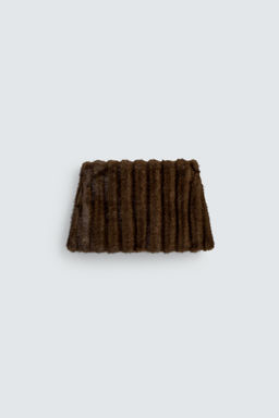 FAUX FUR MINI SKIRT HARRY LAMBERT FOR ZARA X DISNEY