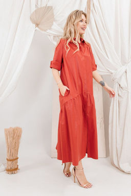 Платье AMORI 9743 терракот  фото 2