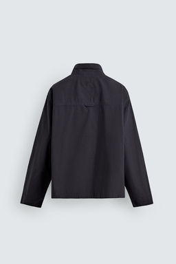 CAMISA RELAXED FIT CUADROS CREMALLERA / Azul - Zara фото 7