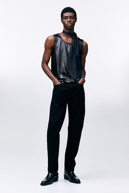 Camiseta de deporte satinada sin mangas Loose Fit - H&m фото 2