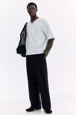 Pantal?n con costuras giradas Relaxed Fit - H&m фото 4