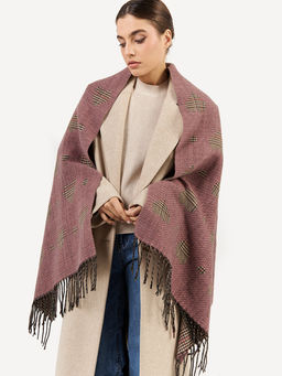 в составе ШЕРСТЬ  и КАШЕМИР Большой, мягкий, теплый  двусторонний палантин - Tantino фото 2