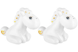 Набор для специй 2 предмета 8,5х5х7,5 см Лошадки белая с золотом, фарфор - Elan gallery фото 5