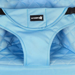 Шезлонг детский, кресло - качалка с игрушками для новорождённых Крошка Я, цвет голубой  фото 6