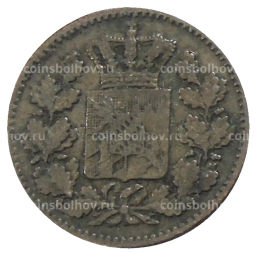 Монета 1 пфенниг 1859 года Германские государства  Бавария