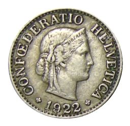10 раппенов 1922 года Швейцария