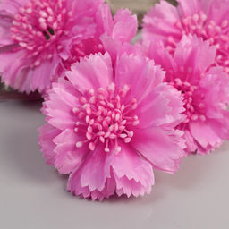 Цветы искусственные «Гвоздика каспар галант», 58×7 см, сиреневые