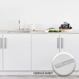 Ручка торцевая CAPPIO RP101CH, м/о 128 мм, цвет матовый хром