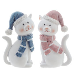 Фигурка декоративная "Кошка", L5 W4 H9 см, 2в.