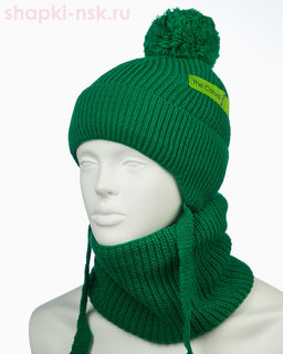 03-62-M Комплект для мальчика (колпак+снуд) (48-50)