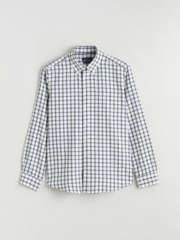 Regular Fit Ekose Gabardin Erkek G?mlek