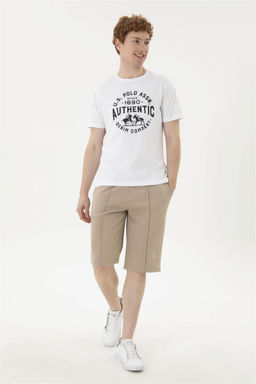U. S. Polo Assn / Мужские трикотажные шорты светло-хаки - U.s. polo assn фото 3