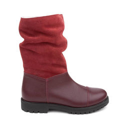 Сапоги детские шерсть 22017 кожа, МОСКВА бордо - Tapiboo фото 3