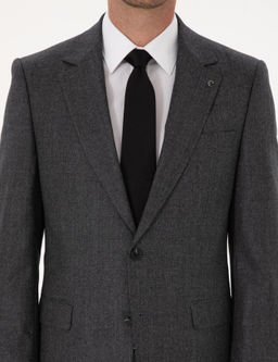 Antrasit Slim Fit Tak_m Elbise - Cacharel фото 6