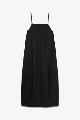 MIDI DRESS WITH PLEATED BACK - Zara фото 7