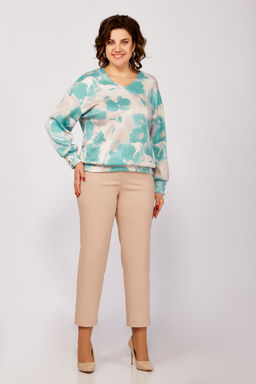 Блуза Swallow 803.2 черный+серебряный узор фото 99