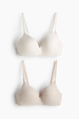 Pack de 2 sujetadores de algod?n sin aros - H&m фото 3