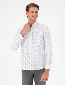 Turuncu Slim Fit Uzun Kollu G_mlek