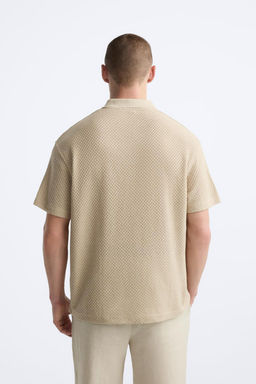 TEXTURED POLO SHIRT - Zara фото 11