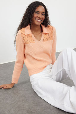 Somon Nak?s Detayl? Triko Kazak TWOAW25KZ00106