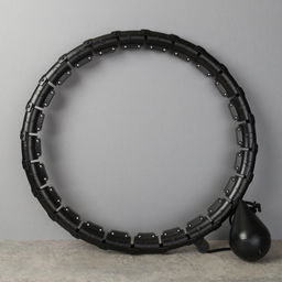 Обруч статический Woohooo Saturn с утяжелителем / 24 секции 115см / черный / уп24 - Галеонтрейд фото 2