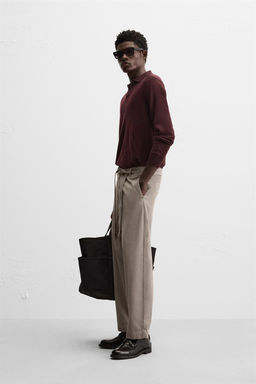 TEXTURED TROUSERS WITH BELT - Zara фото 22