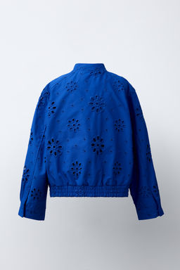 CAZADORA BORDADO SUIZO / Azul - Zara фото 4