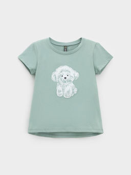 КР 302822/голубой прибой к635 фуфайка (футболка) для дев