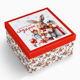 Набор новогодних подарочных коробок 10 в 1 Уютный Новый год, 10?10?628?28?15 см