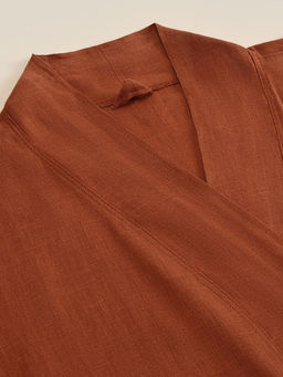 Халат женский домашний SL HOME «Softness», размер 44-52, 100% лён, 150 г/м2