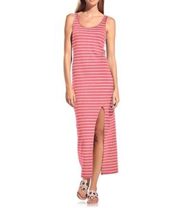 Платье, кораллово-белое