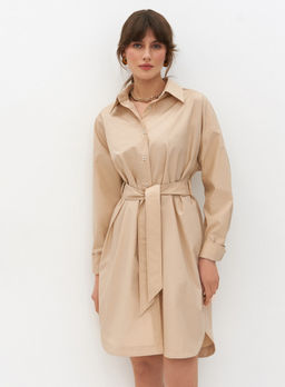 Conso/220911 - beige Платье-рубашка