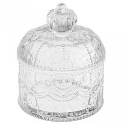 Икорница стеклянная Княгиня 220мл, д8,8см, h5,6см, стеклянная крышка h10,8см, в коробке, Дели Гласс (Deli Glass) (Китай)