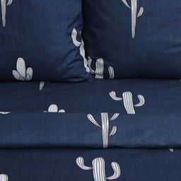 Постельное бельё Экономь и Я 2 сп Кактусы, 175х215см,180х215см,70х70см-2 шт, полисатин, 80 г/м  фото 2