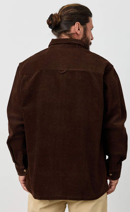 Рубашка вельвет F221-0470 brown - Fine joyce фото 9