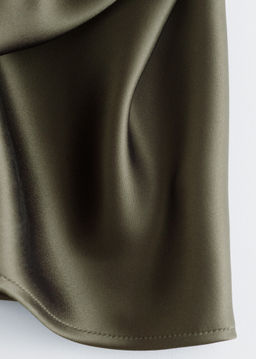 Vestido midi de sat?n sin mangas - H&m фото 5