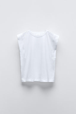PLAIN T-SHIRT WITH TAB