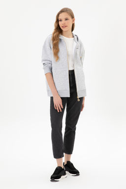 Kad_n A__k Gri Sweatshirt Sepette S_rpriz _ndirim - U.s. polo assn фото 11